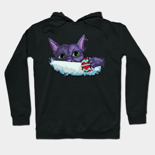 Easter black cat Hoodie